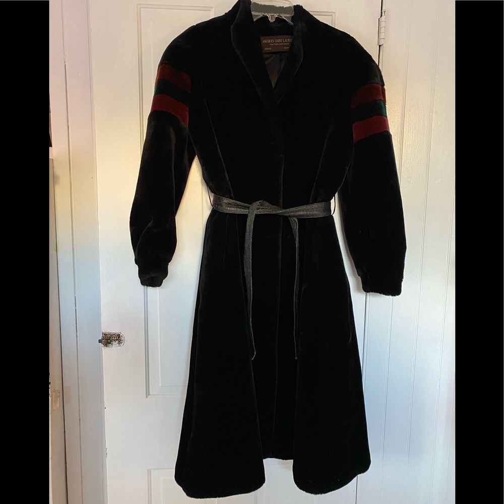 Vintage Jacques Saint Laurent Fur-Instance Coat